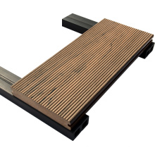 Composite en plastique en bois solide de plancher extérieur solide de couleur d&#39;art de haute résistance